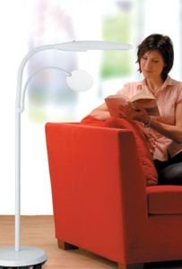 daylight swan floor lamp