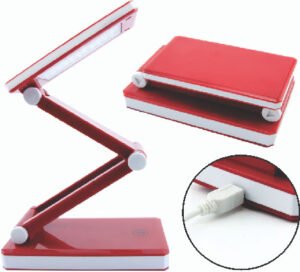 Rechargeable Folding LED Lamp - Red