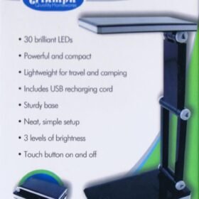 Rechargeable Folding LED Lamp - Black