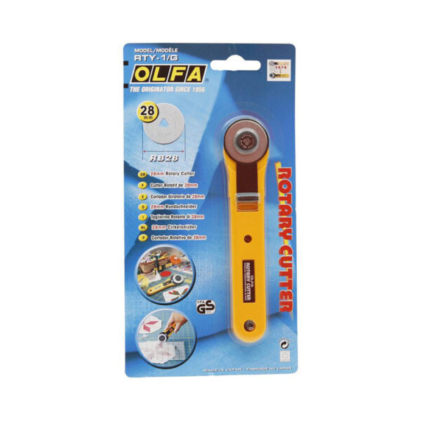 Straight Handle Olfa Rotary Cutter 28mm